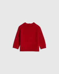 Washable Cashmere Crewneck Sweater - 0-3M / Varsity Red