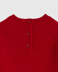 Washable Cashmere Crewneck Sweater - 0-3M / Varsity Red
