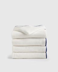 Organic Turkish Cotton Kids Hooded Towel Set 4-Pack - One Size / Light Blue