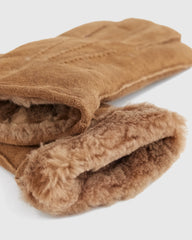 100% Australian Shearling Gloves - S / Pecan