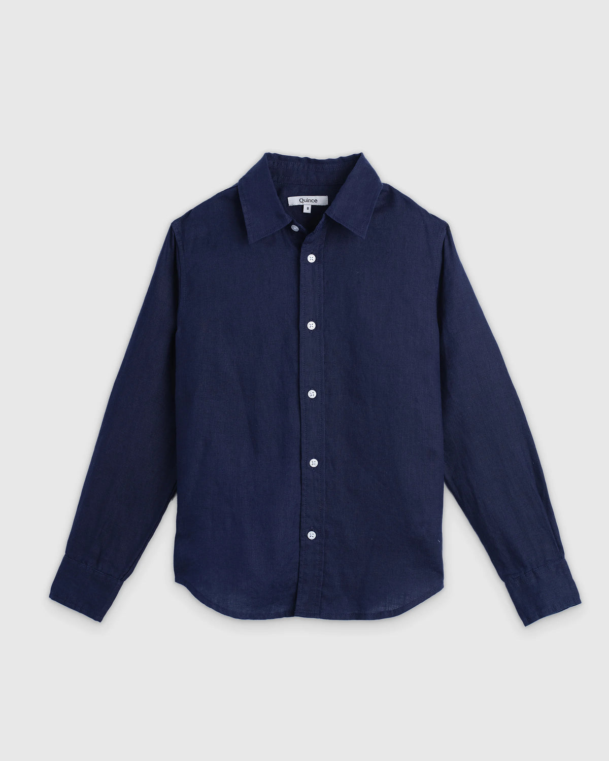 100% European Linen Long Sleeve Shirt - 6 / Sky Blue Mariner Stripe