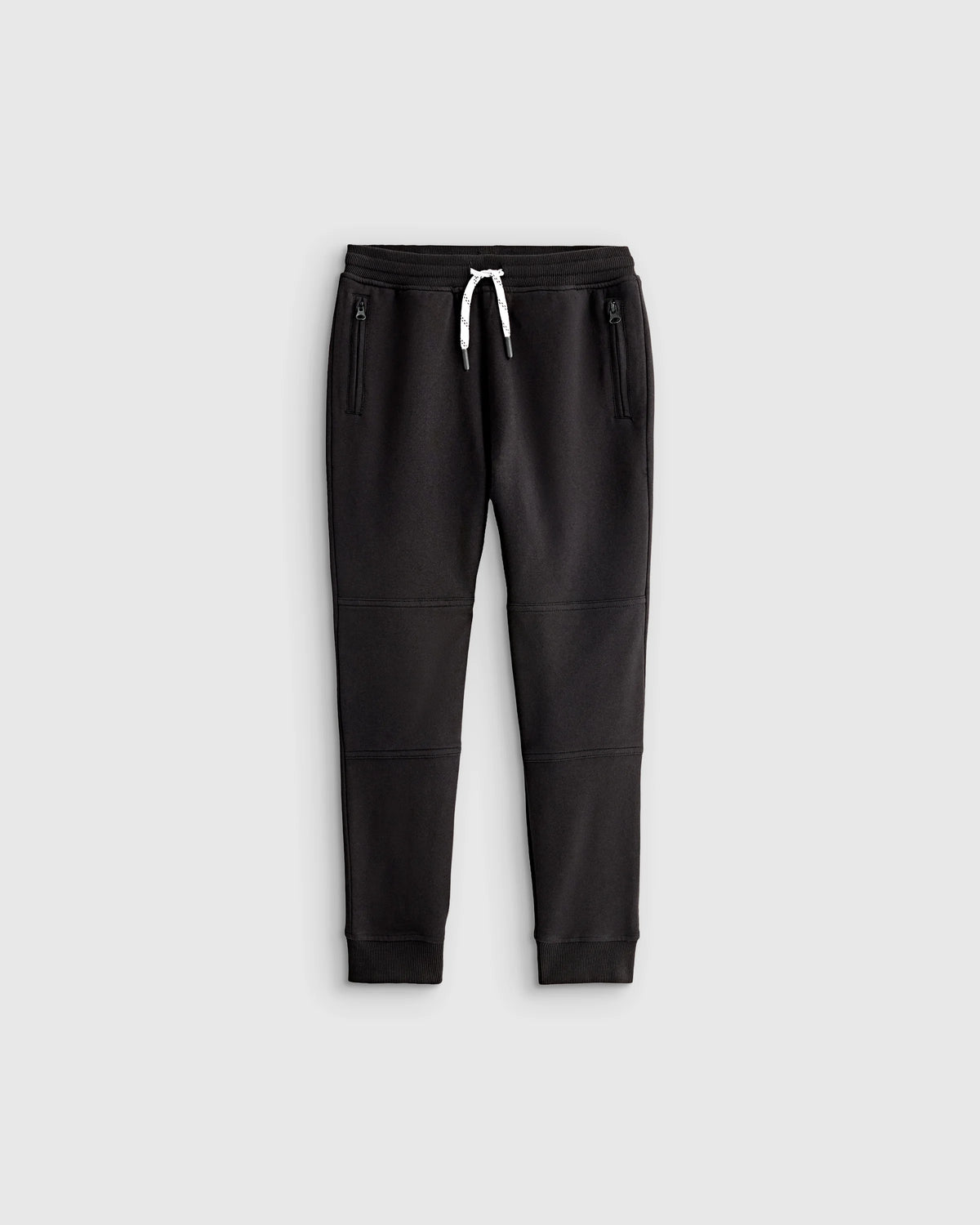 Organic Cotton French Terry Reinforced Knee Slim Jogger - 6 / Navy