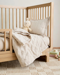 European Linen Toddler Dream Quilt & Sham Set - One Size / Sand