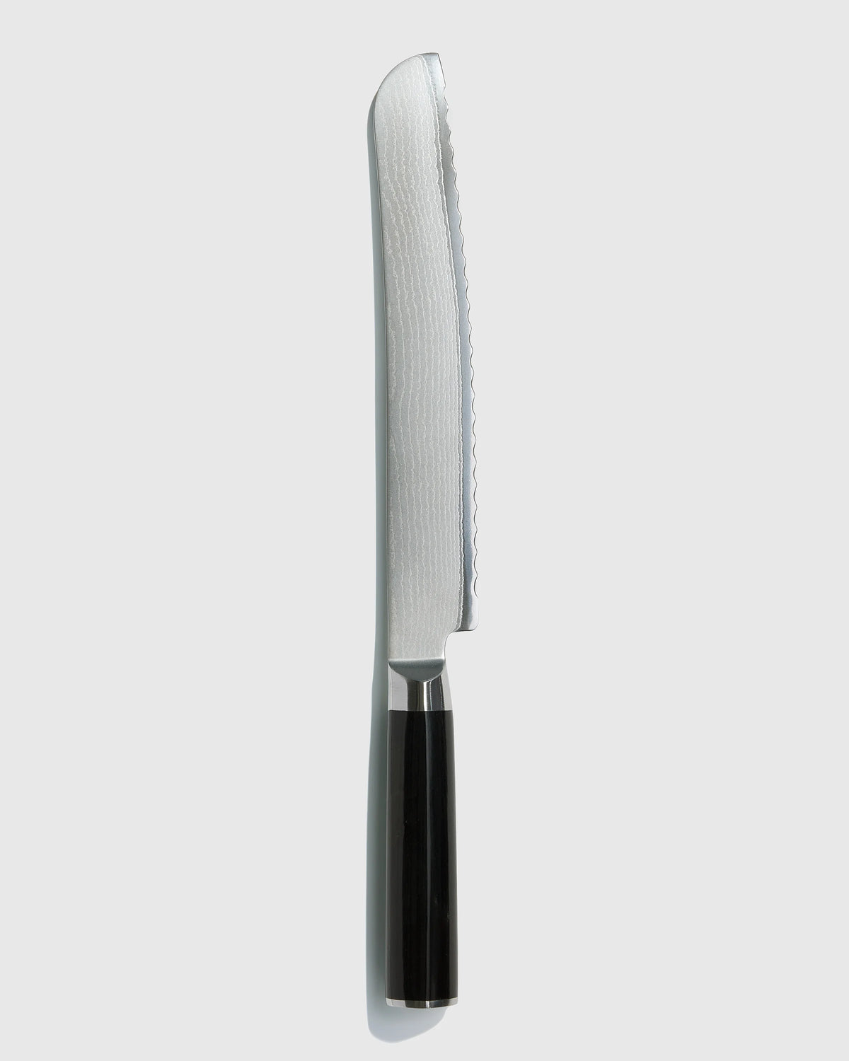 Essential Japanese Damascus Steel 9" Serrated Bread Knife - One Size / No Color