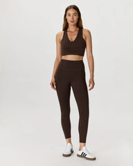 Ultra-Soft High-Rise Pocket Legging - XS / Heather Espresso