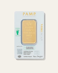 1 oz Gold Bar PAMP Lady Fortuna Veriscan (In Assay) - One Size / Gold