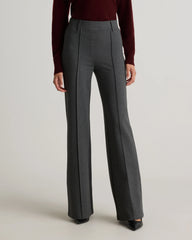 Ultra-Stretch Ponte Flare Leg Pants - XS / Charcoal