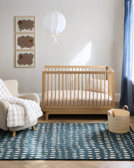 Painterly Dots Hand-Tufted Wool Rug - 3'6" x 5'6" / Navy