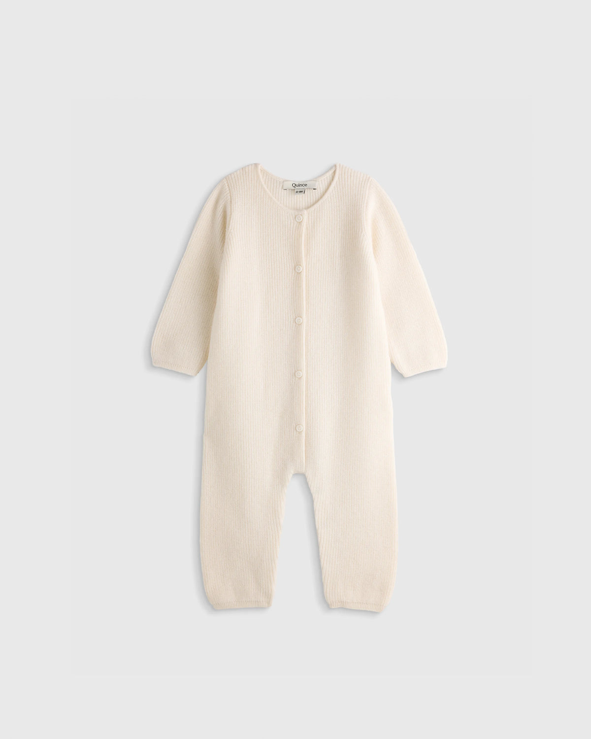 Washable Cashmere Romper - 0-3M / Ivory