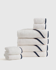 Organic Turkish Cotton Baby Bath Bundle 8-Pack - One Size / Light Blue