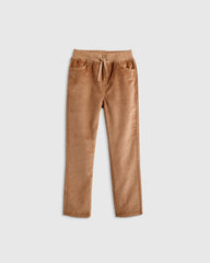 Organic Cotton Stretch Corduroy Pull-on Pant - 6 / Warm Brown