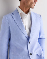 100% European Linen Blazer - XS / French Blue