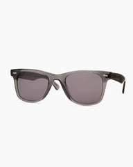 Walker Polarized Acetate Sunglasses - One Size / Clear Slate with Grey lens