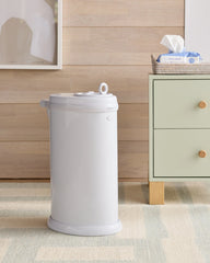 Ubbi Stainless Steel Diaper Pail Gift Set - One Size / White