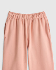 Girls Organic Cotton French Terry Wide Leg Pant - 2T / Pink Rose