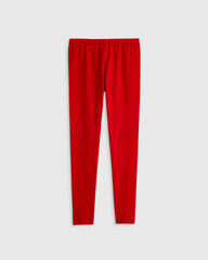 Organic Cotton Leggings - 6 / Red
