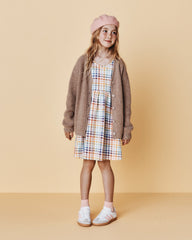 Washable Cashmere Oversized Fisherman Cardigan - 10 / Oatmeal
