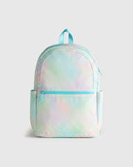 Recycled Double Pocket Backpack - One Size / Rainbow Clouds
