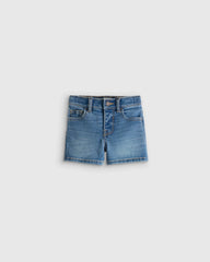 Girls Stretch Denim Short - 2T / Medium Wash