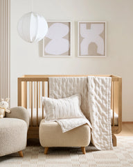 European Linen Toddler Dream Quilt & Sham Set - One Size / Sand